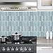 Art3dwallpanels Peel and Stick Backsplash for Kitchen, 10 Sheet 12x12 Inch Self Adhesive Wall Tiles, 3D Design Stick on Tile for Bathroom Laundry Room Back Splashes,Blue