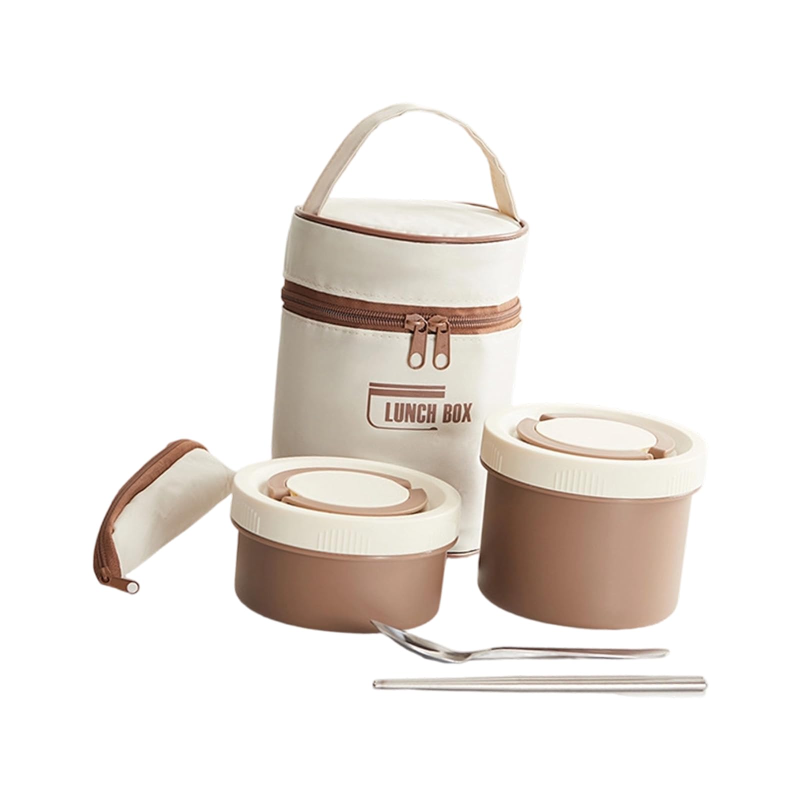 Xjdzineq 4 Compartment Meal Canisters Impermeable Plan Rustless Mealbox for Work Travel Use Rustless Mealbox with Warm Bag