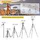 KINGJOY Handy Kamera Stativ 71 Leichtes Smartphone Stativ mit Fernauslöser, 360°Drehung Tragbar Tripod mit Tablet Handyhalterung für Canon Nikon Action Kamera
