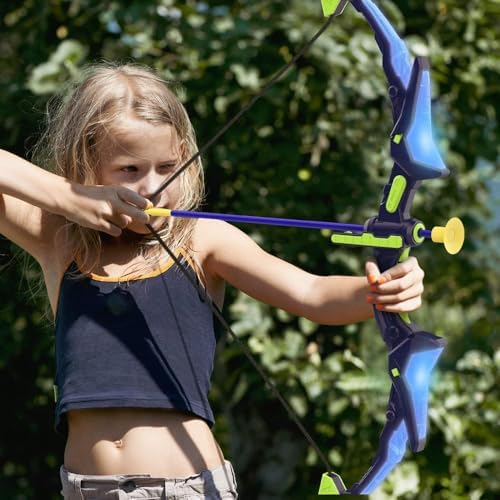 2 Pack Bow and Arrow Set for Kids, Light Up Archery Set with 14 Suction Cup Arrows, Archery Targets Outdoor Games for Kids Ages 4-8 8-12, Birthday Gifts Toys for 5 6 7 8 9 10 11 12 Year Old Boys Girls - 1