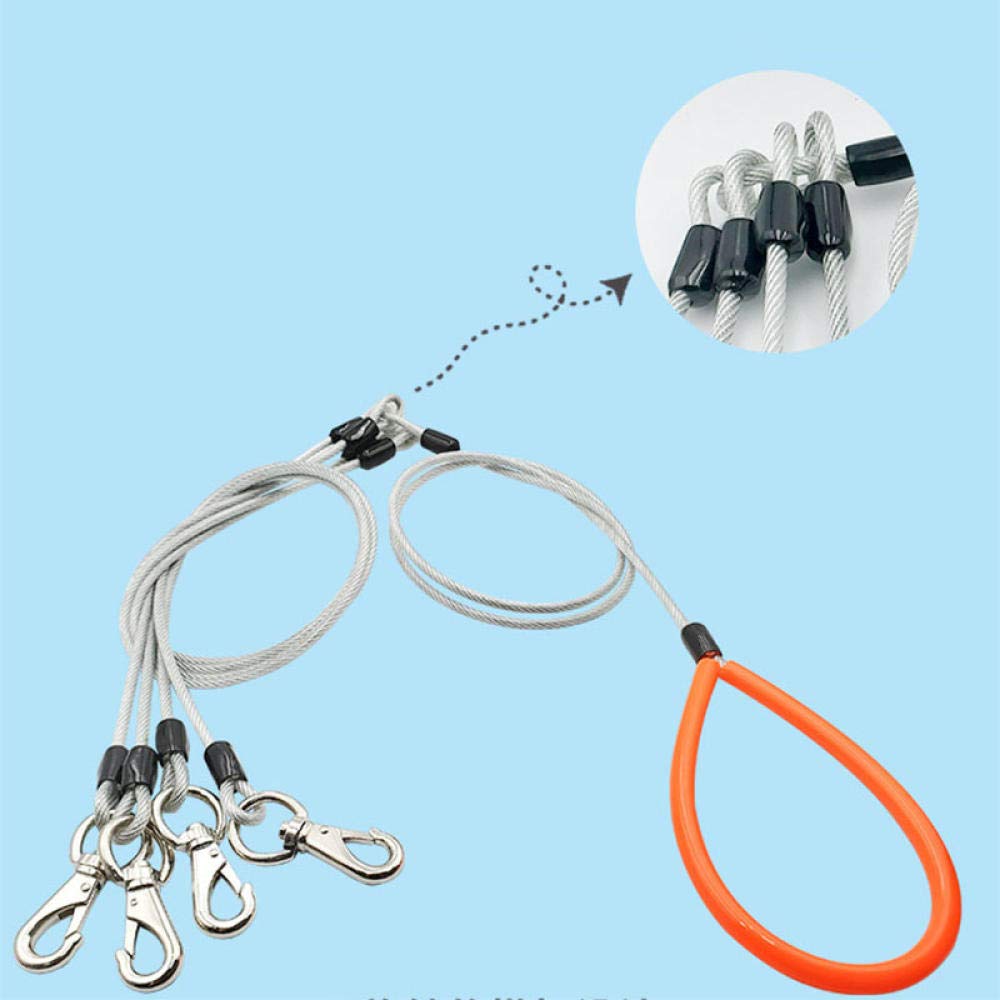 Accessori per gatti Acciaio inossidabile Due Tre quattro cani Guinzaglio Guinzaglio per animali domestici Manico morbido 1 guinzaglio per 2 o 3 o 4 Cani Piccola Media Grande Corda di trazione per ca