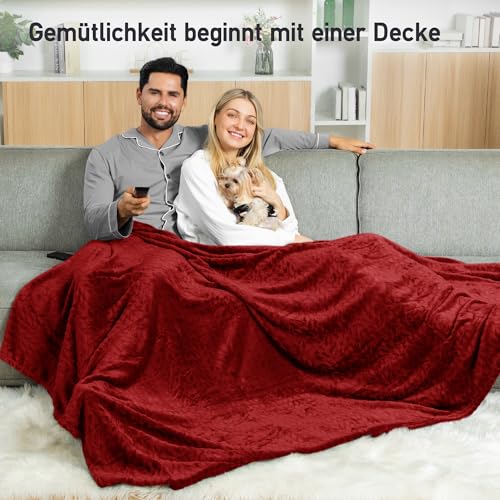 Winthome Kuscheldecke Flauschig Weich, Decke Warm, ohne Hitzestau, Oeko-TEX – Ansicht 5