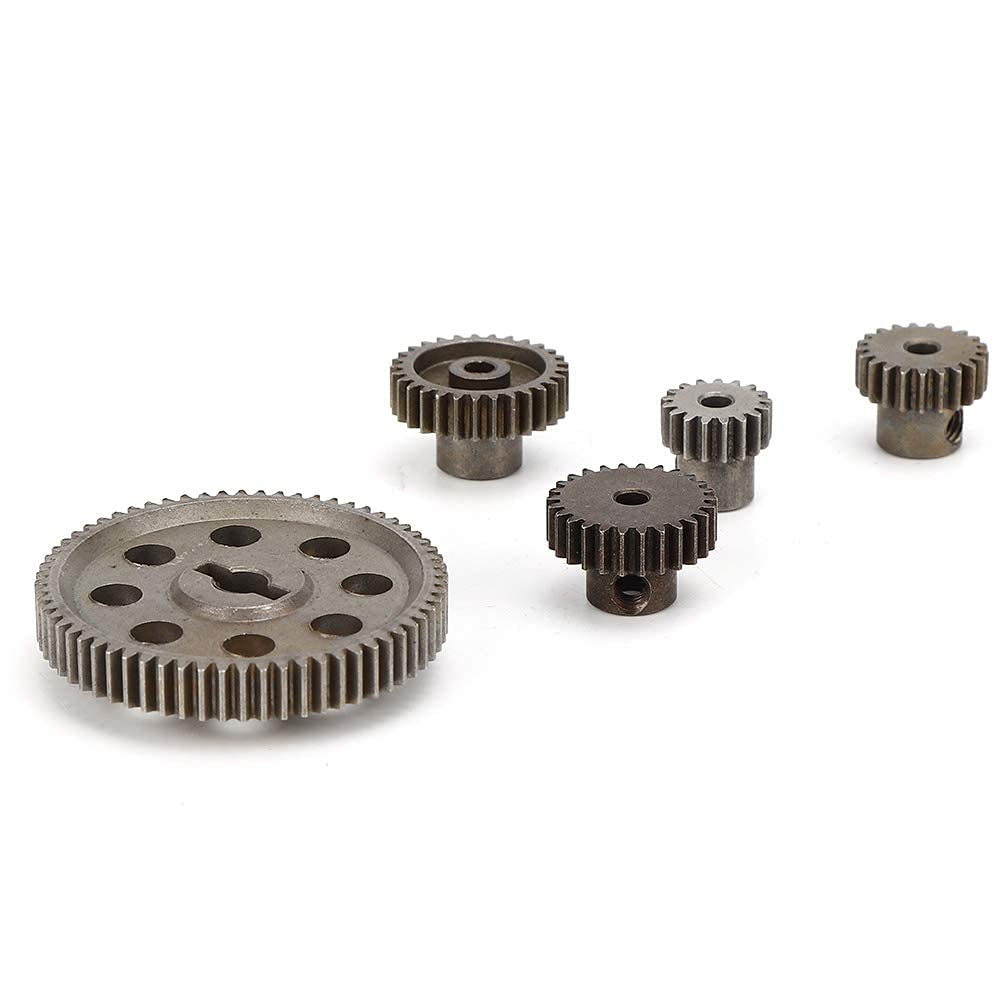 Ingranaggio Cilindrico Principale in Metallo Differenziale per Auto RC 64T 17T 21T 26T 29T Parte di Aggiornamento Dell'ingranaggio del Motore per Set di Ingranaggi di HSP e 1/10 RC Car