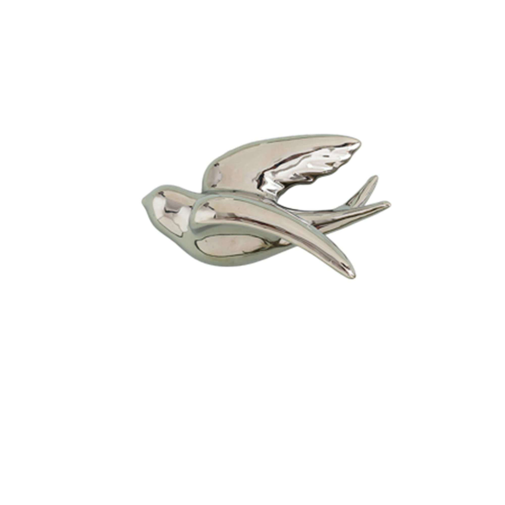 GDHKDDFL Stylish wall decorations, 3D Flying Birds Wall Decor Hanging Bird Ceramic Sculpture Mounted Home DecorationGolden Left,Small(Silver Left,Small)