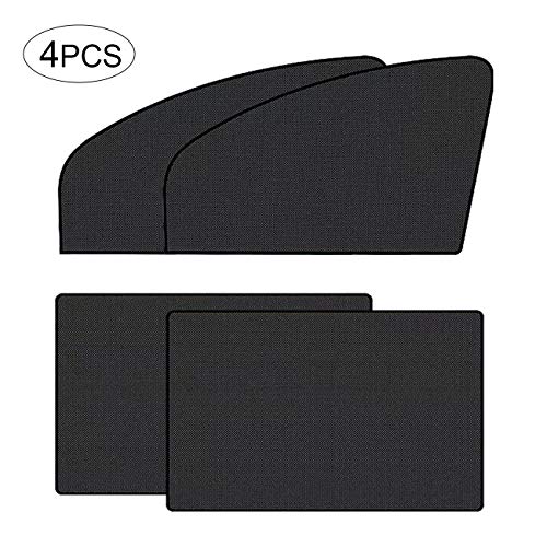Car Window Shade Magnet Heat Insulated Car Windshield Shade (4PS) Breathable Mesh UV Protection Windshield Cover for Your Baby