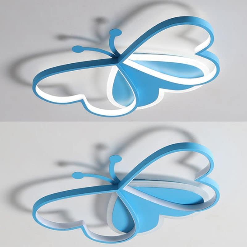 Miniatura 5 de LITFAD Lámpara de techo moderna Art Deco con luces regulables, lámpara de techo de dibujos animados encantadora habitación de niños de 20 pulgadas,