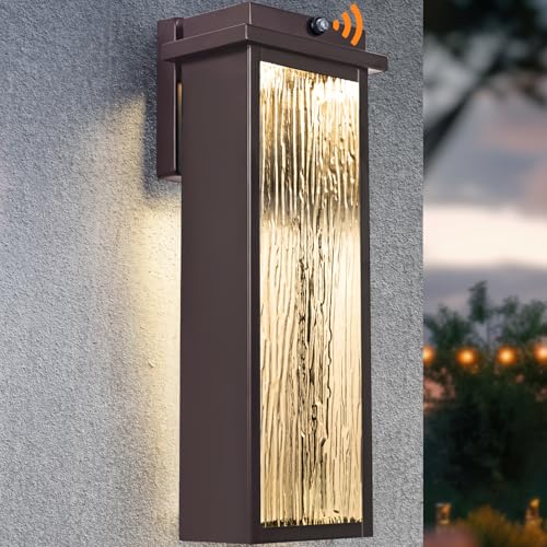 Image of VenzBlomia 16 inch Oil Rubbed Bronze Dusk to Dawn LED Outdoor Sconce Light 1PK