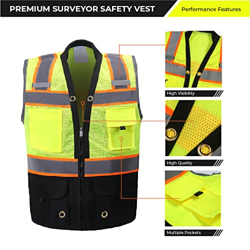 Shine Bright Safety Vest - High Visibility With Reflective Straps And Pockets – Premium, Soft, Durable, And Breathable – Ansi Class 2 (Size Medium, Royal Blue) #TOP1