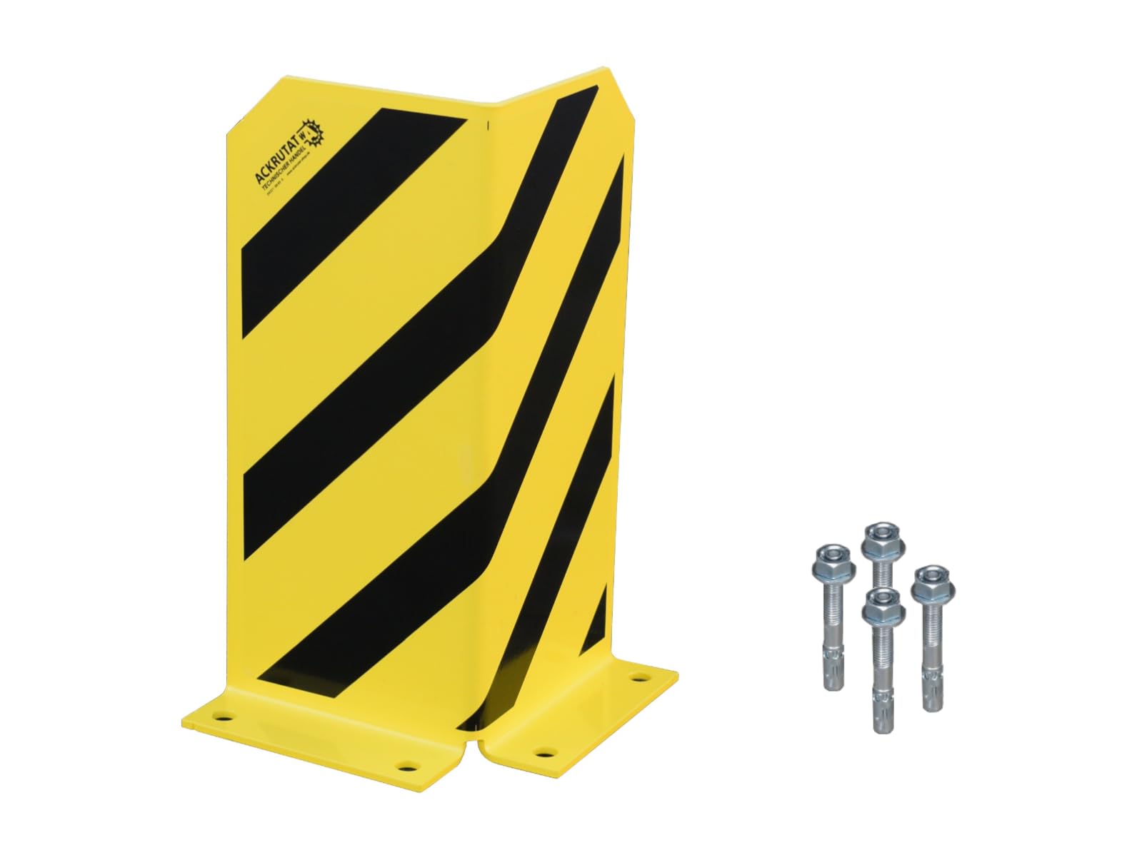 L-Form Pfostenschutz Regalecke | 400 mm Höhe | Maximaler Schutz nach DGUV Information 208-061 und DIN EN 15635 | 5 mm Materialstärke | Anfahrschutz | Robuste und strapazierfähige Rammschutzecke