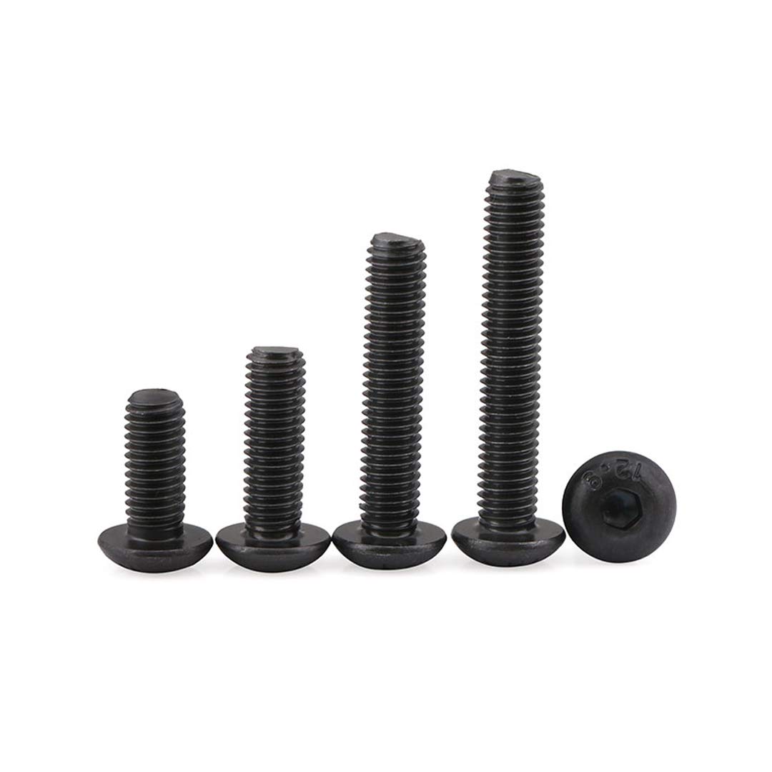 Dreneco Button Head Bolts 12.9 Grade High Tensile Dome Allen Head Machine Screws, M5×40mm,20 pcs