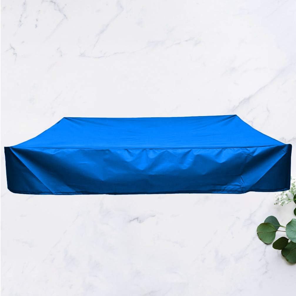 Sandbox Cover Square Covers for Sand and Toys Away from Dust and Rain Sandpit Pool Cover for Kids Toy Protection Outdoor (Blue 200x200cm) : Toys & Games