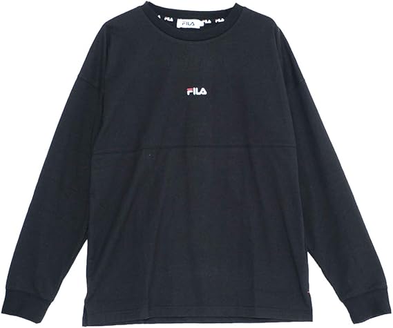 Amazon フィラ Tシャツ ロングtシャツ メンズ 長袖 ポリエステル スポーツ カジュアル ファッション プリント 丸首 厚手 Fh7679 Tシャツ カットソー 通販