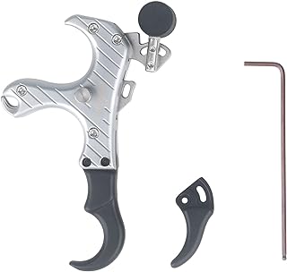 Perogen Archery Thumb Trigger Release for Compound Bow, 3&4 Finger Grip Adjustable Brass Made Archery Release Aids