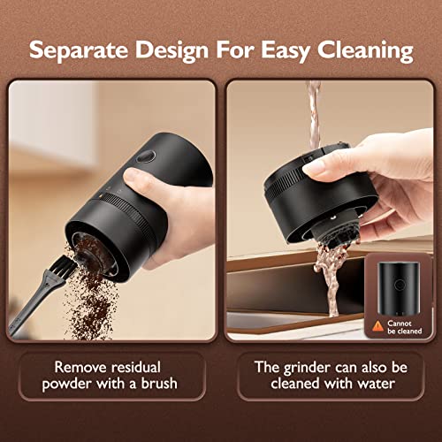 COPIC Elektrische Frässtifte Kaffeemühle Nüsse und Gewürzmühle Kapazität 30 g mit Keramik konischer Frässtifte… – Bild 5
