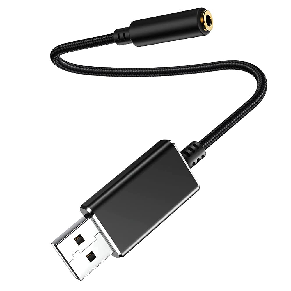 Amazon | USB to 3.5mm オーディオケーブル サウンドカード USB