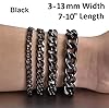 316L Stainless Steel Mens Silver Bracelets 3mm 8 Inch (20 cm) Cuban Curb Chain #4
