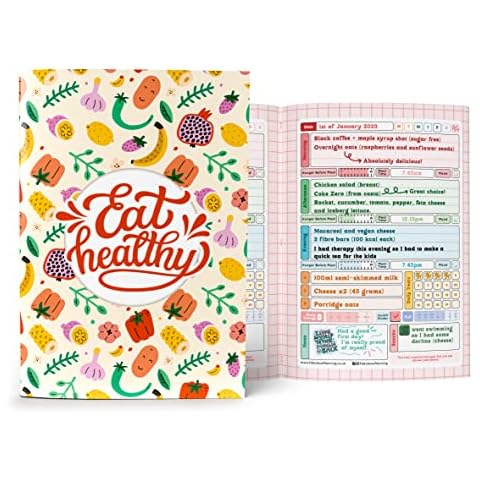 Slimming World Compatible 3 Month Food Diary New Year 2023 Diet Journal Planner Weight loss Buddy Pages (Spacious - SW) Cover