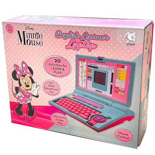 Storio Minnie Mouse Educational Laptop Computer Toy with Mouse | 1 Year Extended Warranty | Kids Above 3 Years | 20 Fun Activity Learning | Learn Letter Words Games Mathematics Music Logic Memory 3 51aLJuITVFL