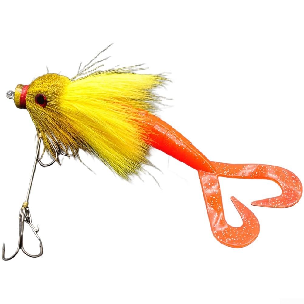 Realistic 22cm Mouse Swimbaits 35g Multi Jointed Hard Lure with Twin Tail