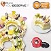 Nonstick 2-in-1 springform 7-inch cheesecake quick-release pan set: two interchangeable bottoms egg rack for Instant Pot accessories & 2 mini Silicone Mitts - fits 5 6 8 Qt by CooKares