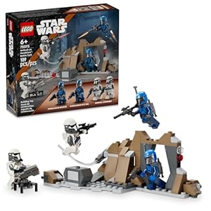 LEGO Star Wars: The Mandalorian Ambush on Mandalore Battle Pack, Building Toy with 4 Star Wars Minifigures, Collectible Brick Built Playset, Star Wars Gift Idea for Boys and Girls Ages 6 and Up, 75373