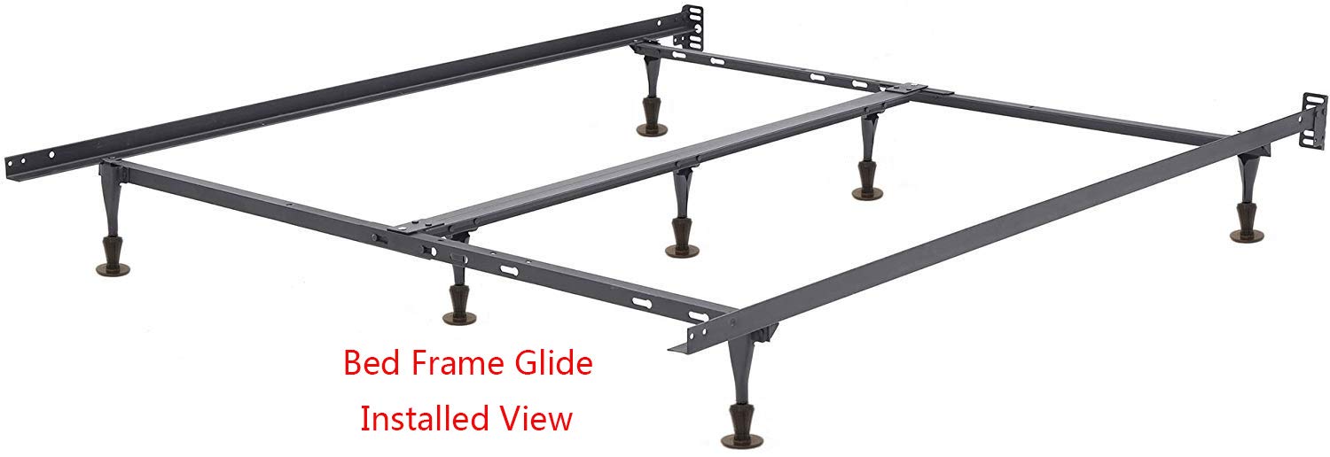 CAFORO Replacement Bed Frame Feet, 2Piece Steel Stem