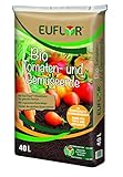 Euflor Bio Tomaten Gemüseerde 40 L hochwertige Spezialerde für Tomaten und Gemüsepflanzen, für kräftige Pflanzen und Reichhaltige Erte