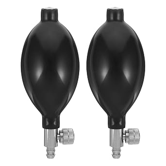 2 Pcs Replacement Blood Pressure Bulb with Air Release Valve Healthy Sphygmomanometer Inflation Bulb for Sphygmomanometer Blood Tester Device