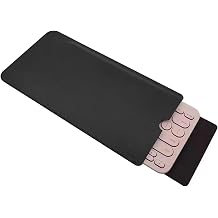 PU Leather Keyboard Sleeve Case Bag Travel Pouch for Logitech K380,for Apple Magic Keyboard Black