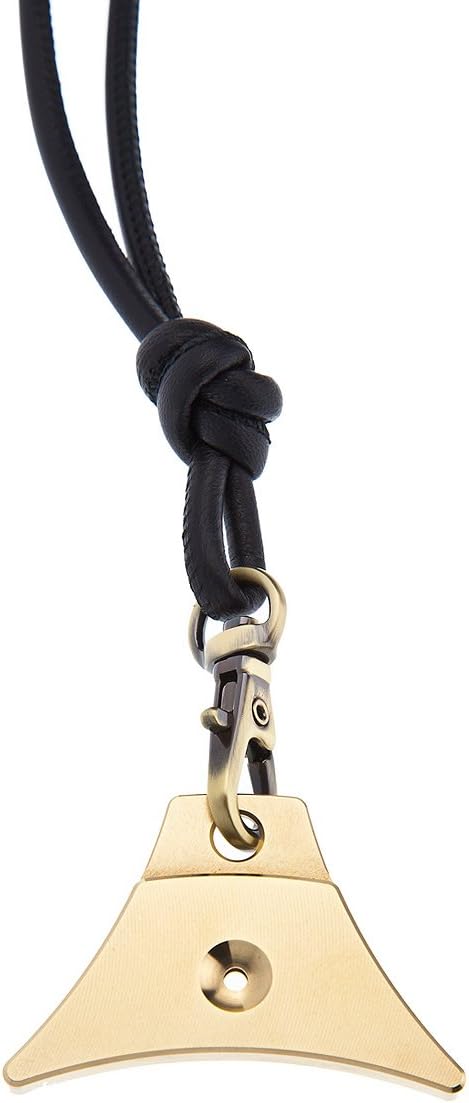 Logan Supreme Brass Sheepdog Whistle (Whistle & lamb nappa leather lanyard)