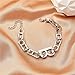 ShZyywrl Armband Retro Letter Bracelet Persönlichkeit Einfach Übertrieben Dick Kette Bracelet Fashion Women Bracelet Gilver