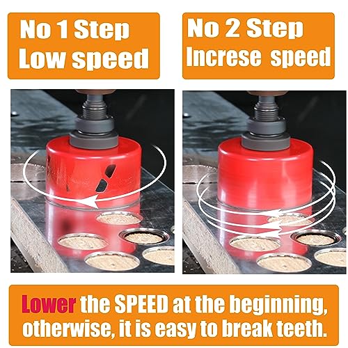 Wowsupm 4 Inch Deep Hss Bi Metal Hole Saw Cutter, Cutting Depth 2.1” For Metal, Thick Wood，Big Slot, New Sharp Teeth #TOP4
