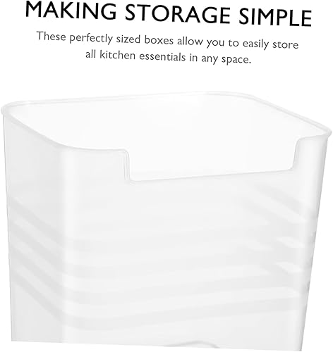 Miniatura 3 de Cabilock 2 unidades de contenedores organizadores para puerta de refrigerador, caja organizadora de aperitivos, refrigerador, puerta lateral,