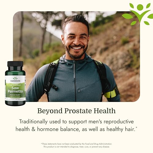 image for Swanson Saw Palmetto Full Spectrum Herbal Supplement for Men Seeking P