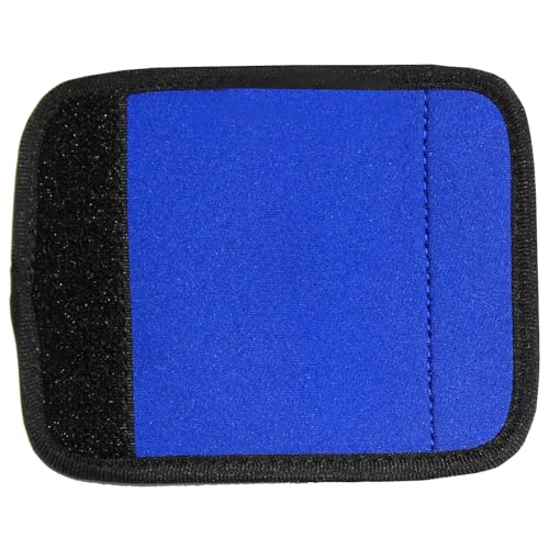 Image of Neoprene Luggage Handle Wraps for Traveling Bright Color Luggage Tags|Handle Wraps|Handle Covers (Blue)