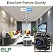 ELP USB Camera Low Light 2MP 1080P Sony IMX323 Sensor USB Camera Module with Microphone,2.1mm Wide Angle Lens Embedded Webcam Board,0.01Lux H.264 High Speed Industrial USB Computer Camera for Laptop