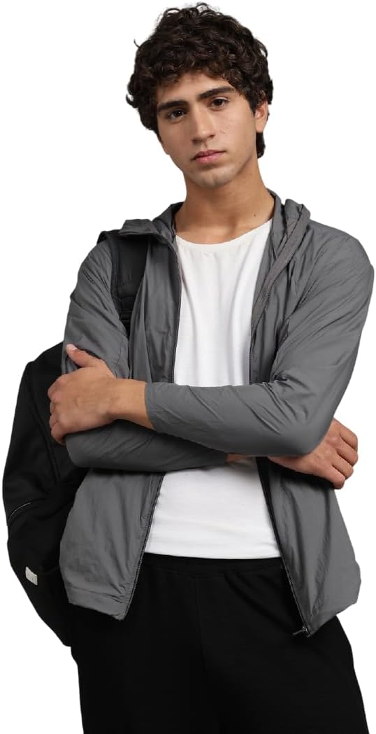 - Air Pro Sunscreen Jacket | UV Protection Hooded Jacket | 40 GSM Nylon, Breathable Mesh, Quick-Dry Summer Wear