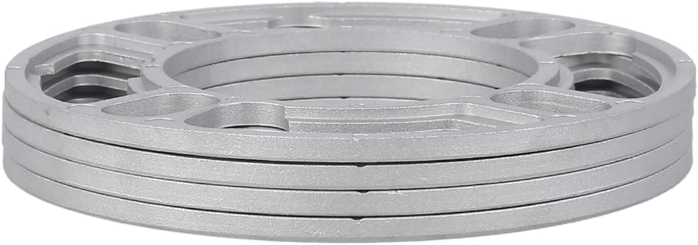 倉 Hhefei 4ピース5mm車の車輪スペーサーシムプレート合金アルミスタッドユニバーサル合金ホイールスペーサーシムススペーサー4と5スタッドフィット