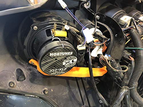 Hogtunes haut-parleurs avant 352-XLF pour éliminer les bruits de vent sur Harley