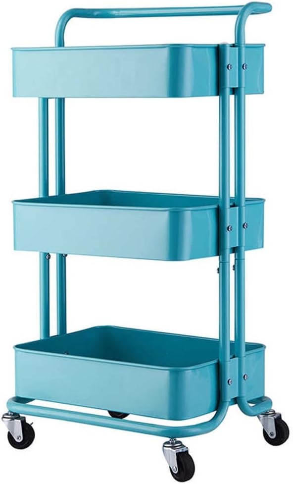 3 Tier Kitchen Storage Trolley with Wheels Bathroom Rack Accessories