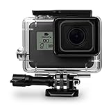 CEARI 45M Underwater Waterproof Diving Housing Protective Case Cover for GoPro Hero 5 Action Camera - Black