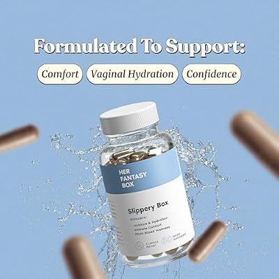 Her Fantasy Box | Slippery Box | Slippery Elm Bark Vaginal Moisturizer Capsule - 3 Pack