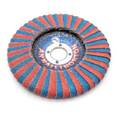 Jieotwice 10PSC Angle Grinder Sanding Flap Discs Curved Metal Stainless Steel Polishing Wheel R Angle Flat Grinding Wheel 100x16MM (10PCS 80Mesh)