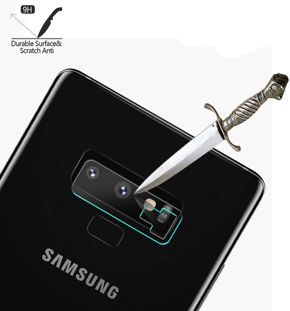 (4 Pack) AKWOX Compatible Note 9 Camera Lens Protector, Ultra Thin 0.2mm 9H Hard Tempered Glass Camera Lens Protector for Samsung Galaxy Note 9, Anti-Scratch,Dustproof,High Transmittance