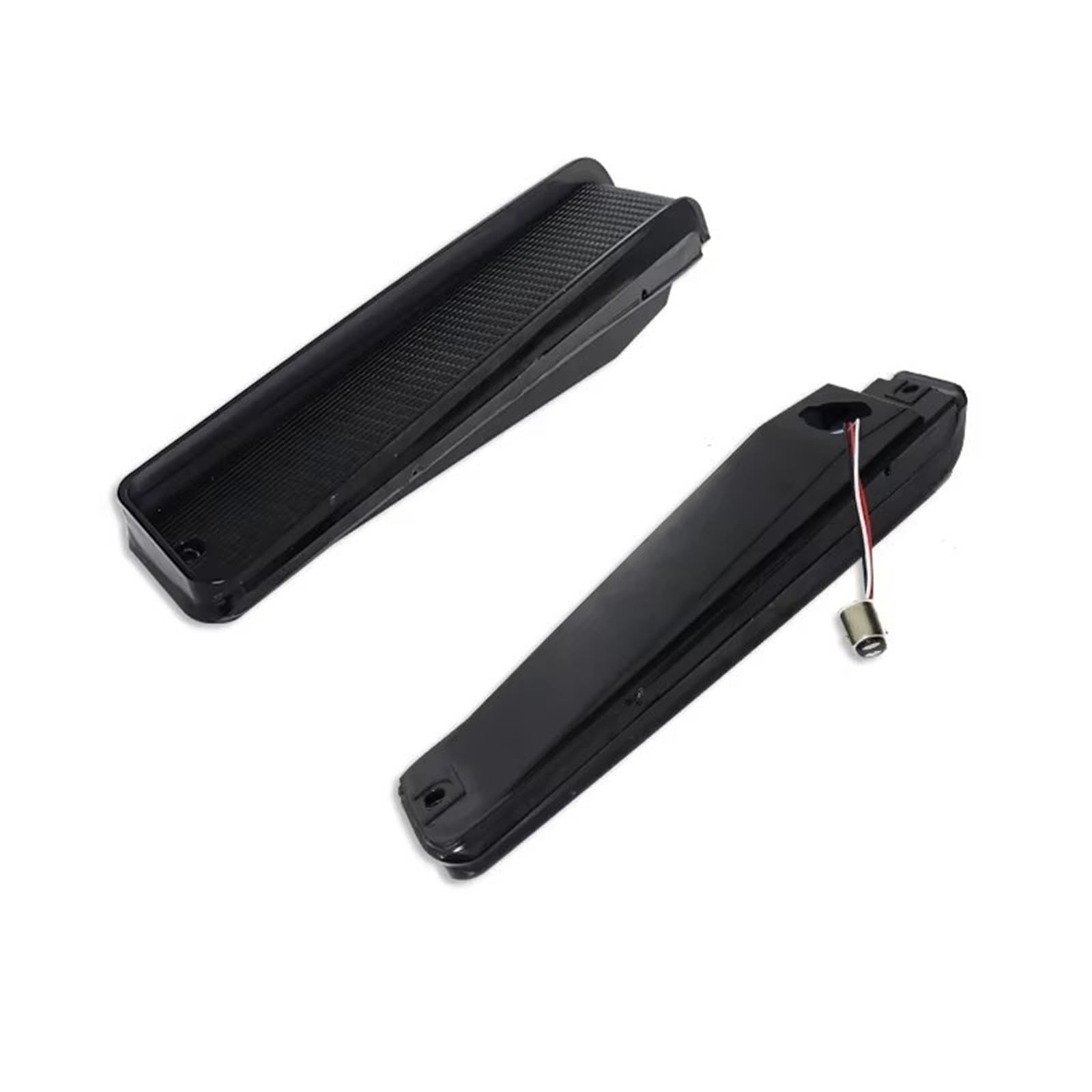 Genérico intermitente automóvil Para Ford Para Camiones 1973-1979 Para Bronco 1978 1979 Luces LED Ámbar Señal Giro Parachoques Delantero Blanco DRLDriving(Smoked Lens)