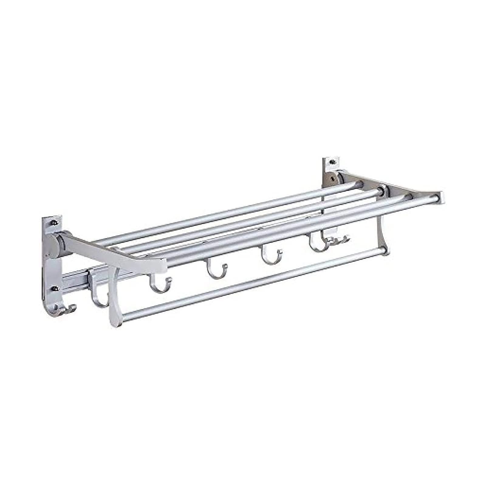 Porte-serviettes double mural gain de place pour petite salle de bain