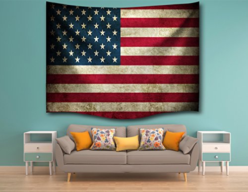Goodbath American Flag Tapesty, Usa Independence Day Tapestries Wall Hanging For Bedroom Living Room Dorm, 60L X 50W Inch #TOP1