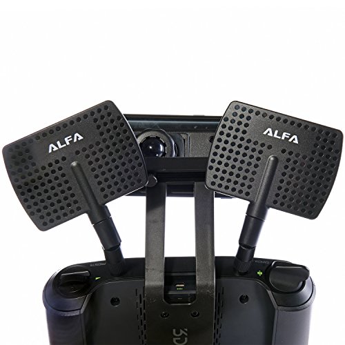 Alfa 2.4Hgz Wifi Antenna - 7Dbi Rp-Sma Panel Screw-On Swivel For Netwrok Adaptors - Also Works For 3Dr Solo Drone, Dji Phantom 3 Drone, Yuneec Typhoon H St16 Controller, Adds Range #TOP4