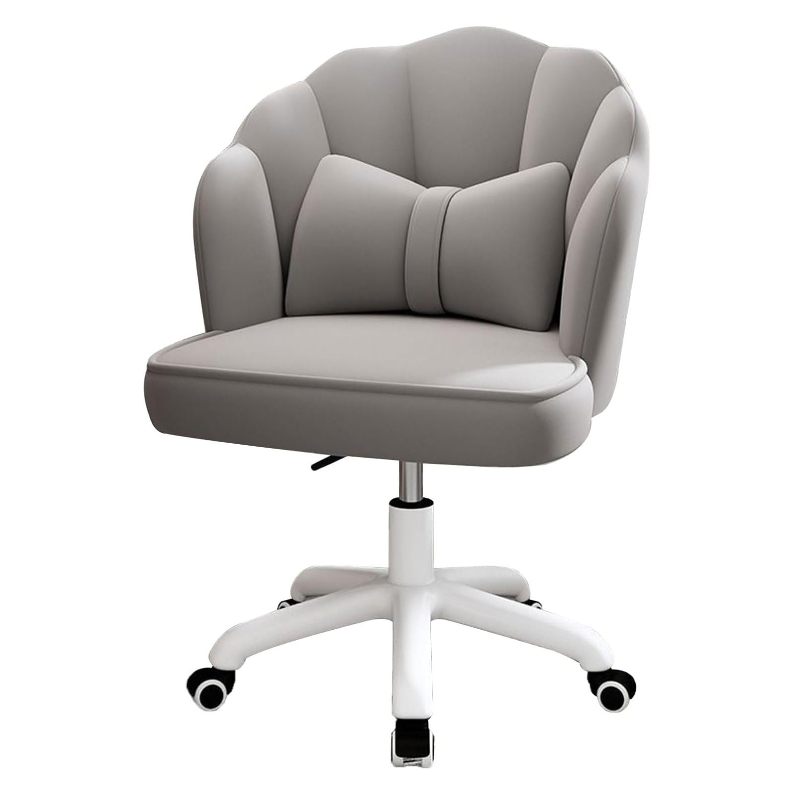 Silla de maquillaje giratoria de 360° con taburete Vani y asiento de tocador de terciopelo