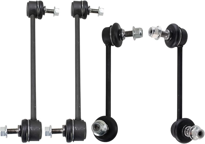 Kit de bieletas da barra estabilizadora TRQ dianteiro e traseiro para Jeep Cherokee – 4 peças